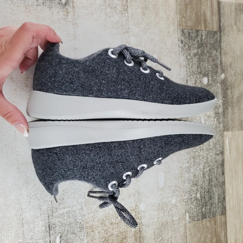 Allbirds Wool Runners Womens Shoes Sz 8 W Natural Gray Lace Up Sneakers